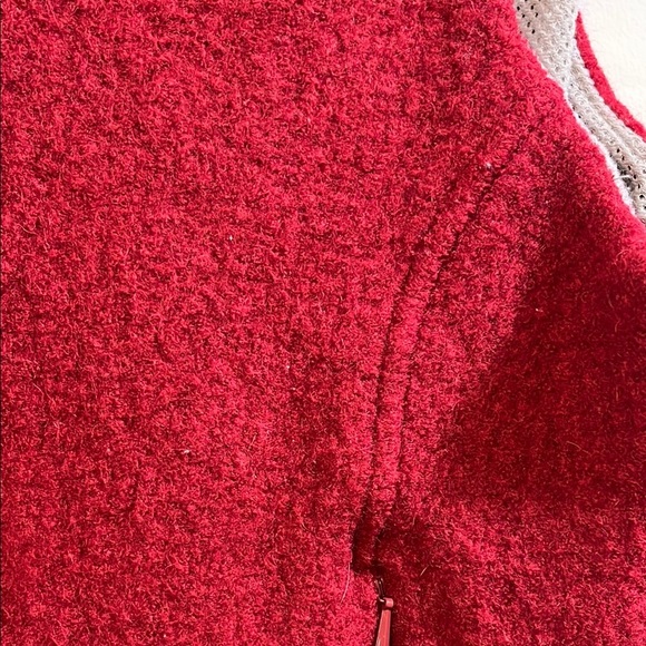 Woolrich Red Boiled Wool Mesh Lined Full Zip Up Vest - Size Small - Picture 8 of 16